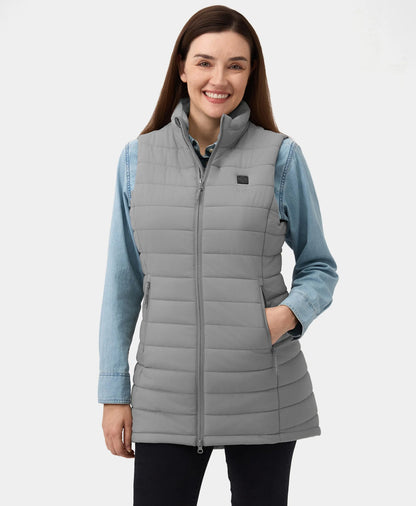 "Tribeca" Frauen beheizbare lange Puffer Weste