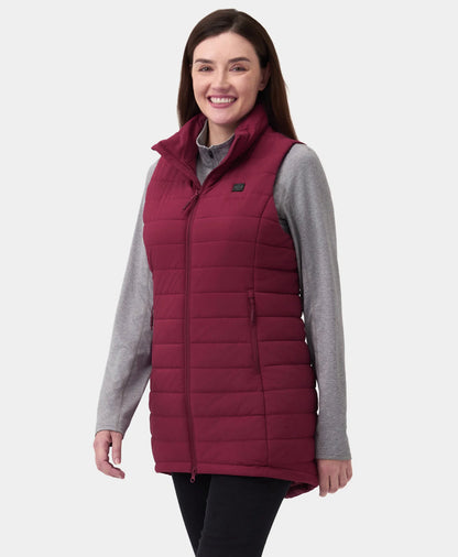 "Tribeca" Frauen beheizbare lange Puffer Weste