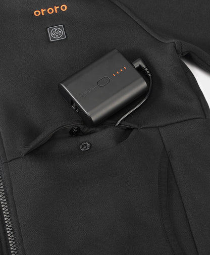 Battery pockets at the exterior body with snap closure £¨Front left hidden pocket£©