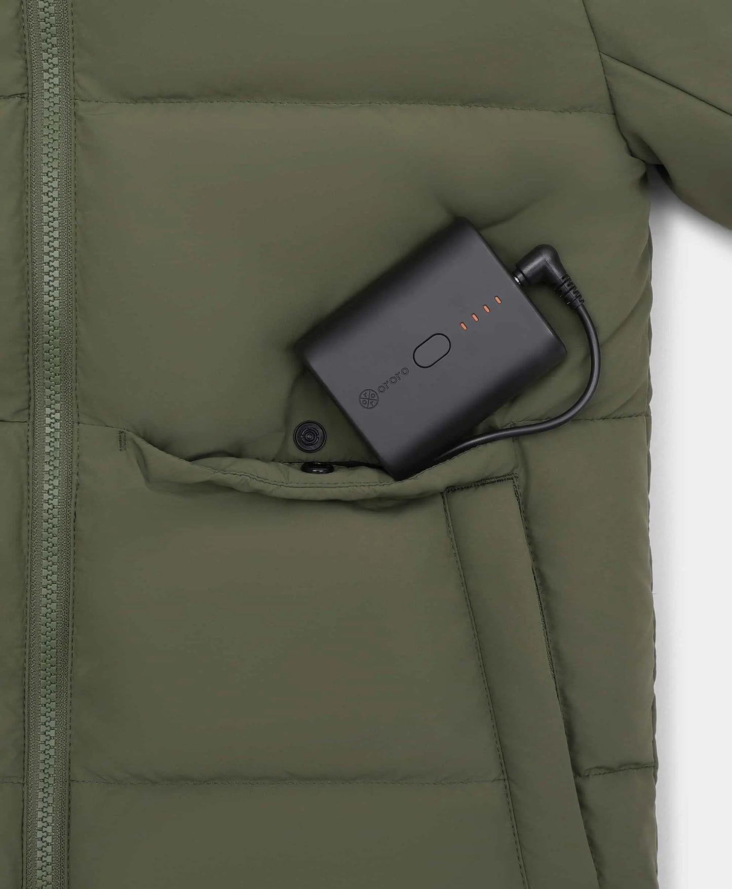 Kinder 4-Zonen Heiz-Daunenjacke