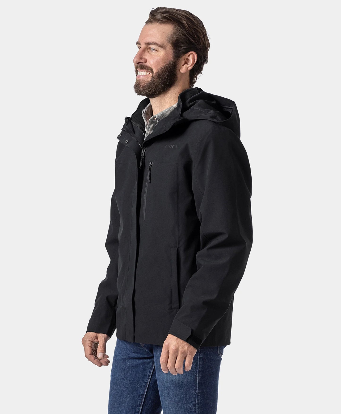 River Ridge Herren 3-in-1 beheizte Jacke mit Fleecefutter