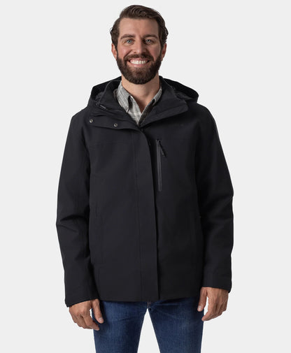 River Ridge Herren 3-in-1 beheizte Jacke mit Fleecefutter