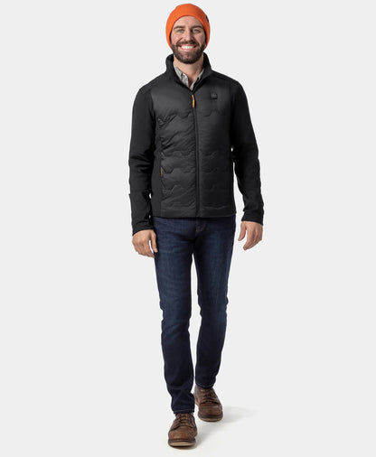 Verbier Herren 4-Zonen Heiz-Daunenjacke