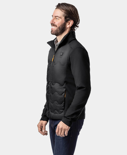 Verbier Herren 4-Zonen Heiz-Daunenjacke