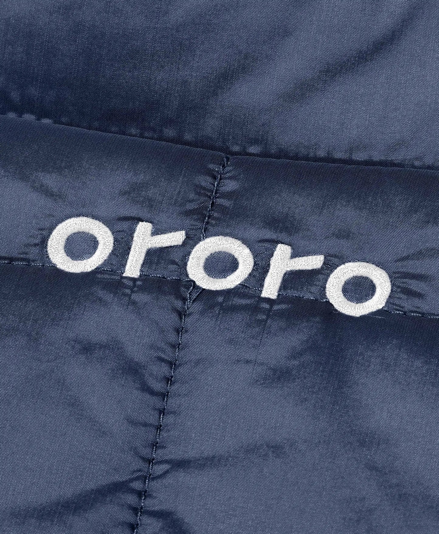 embroidered ororo logo
