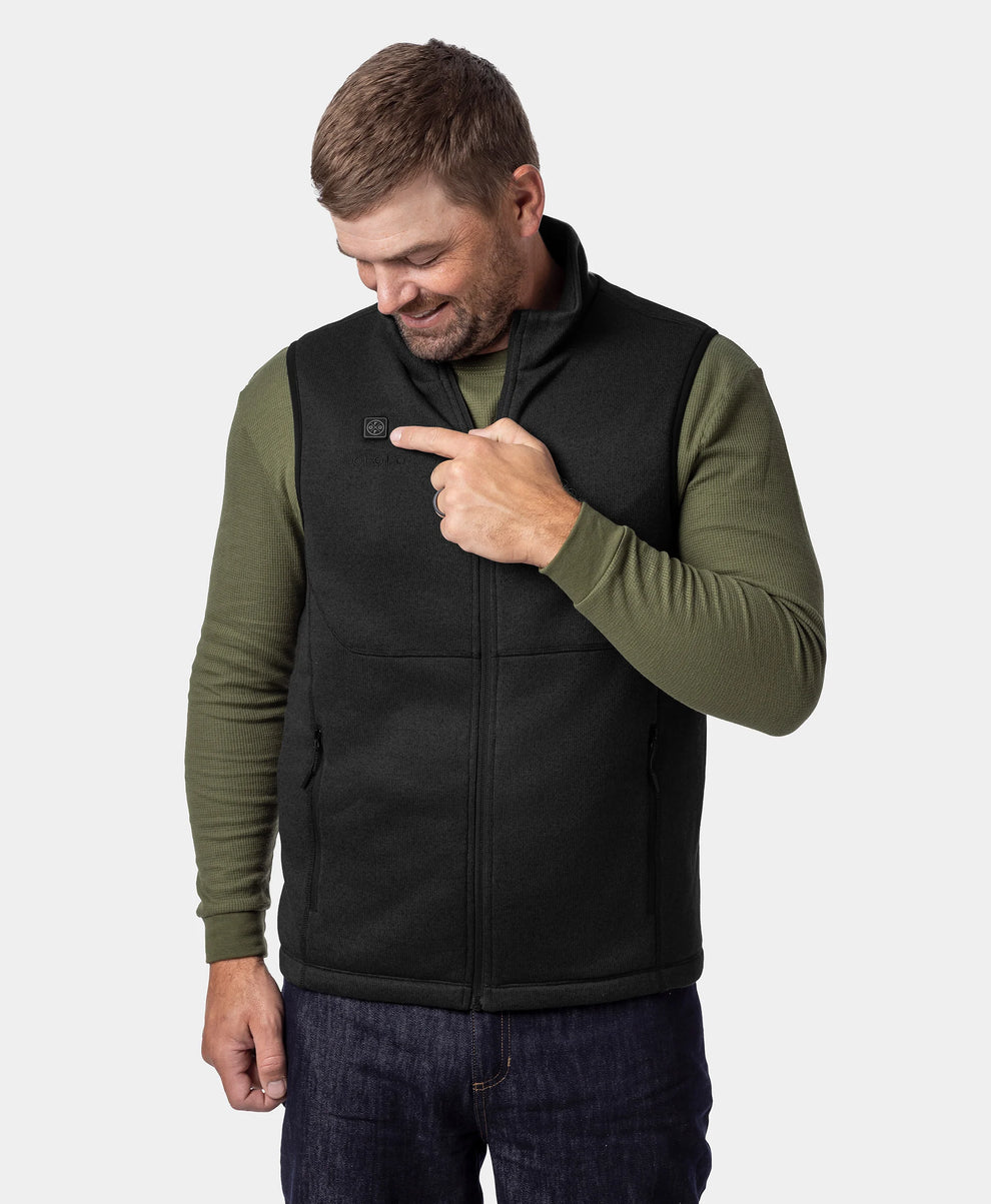 Augusta Tournament Herren 4-Zonen beheizte Strickfleece-Weste