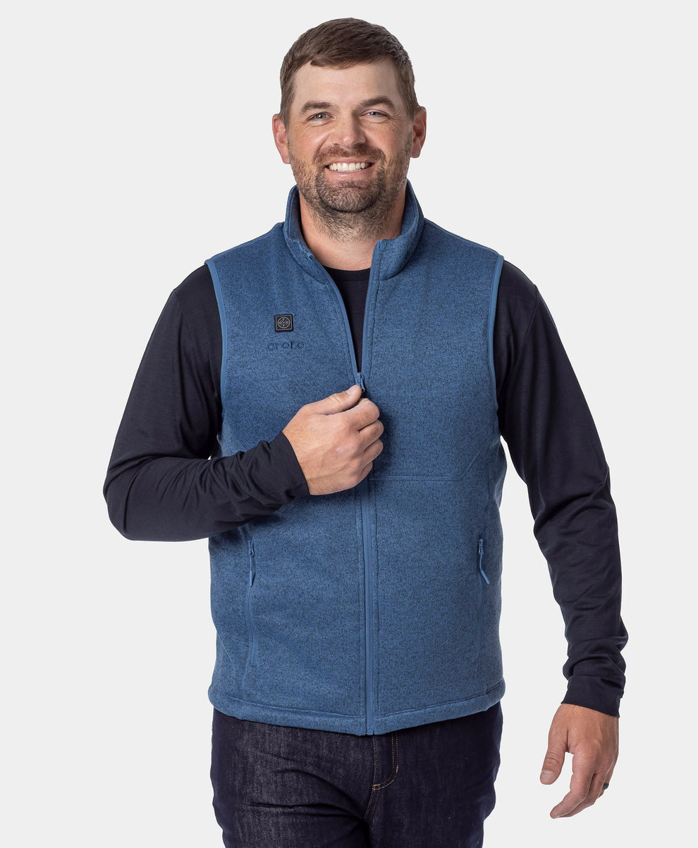 Augusta Tournament Herren 4-Zonen beheizte Strickfleece-Weste