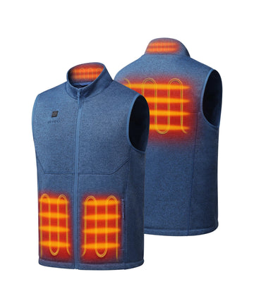 4 Heating Zones (Left & Right Hand Pockets, Mid-Back, and Collar)