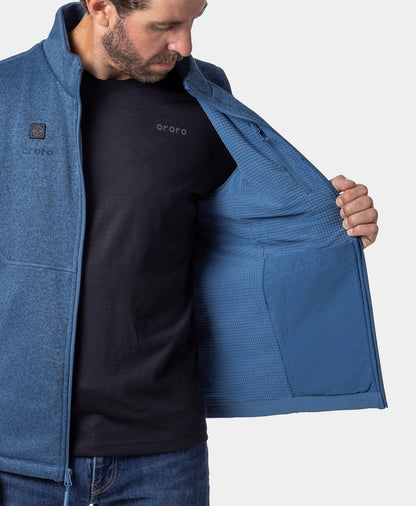 Augusta Tournament Herren 4-Zonen beheizte Strickfleece-Weste