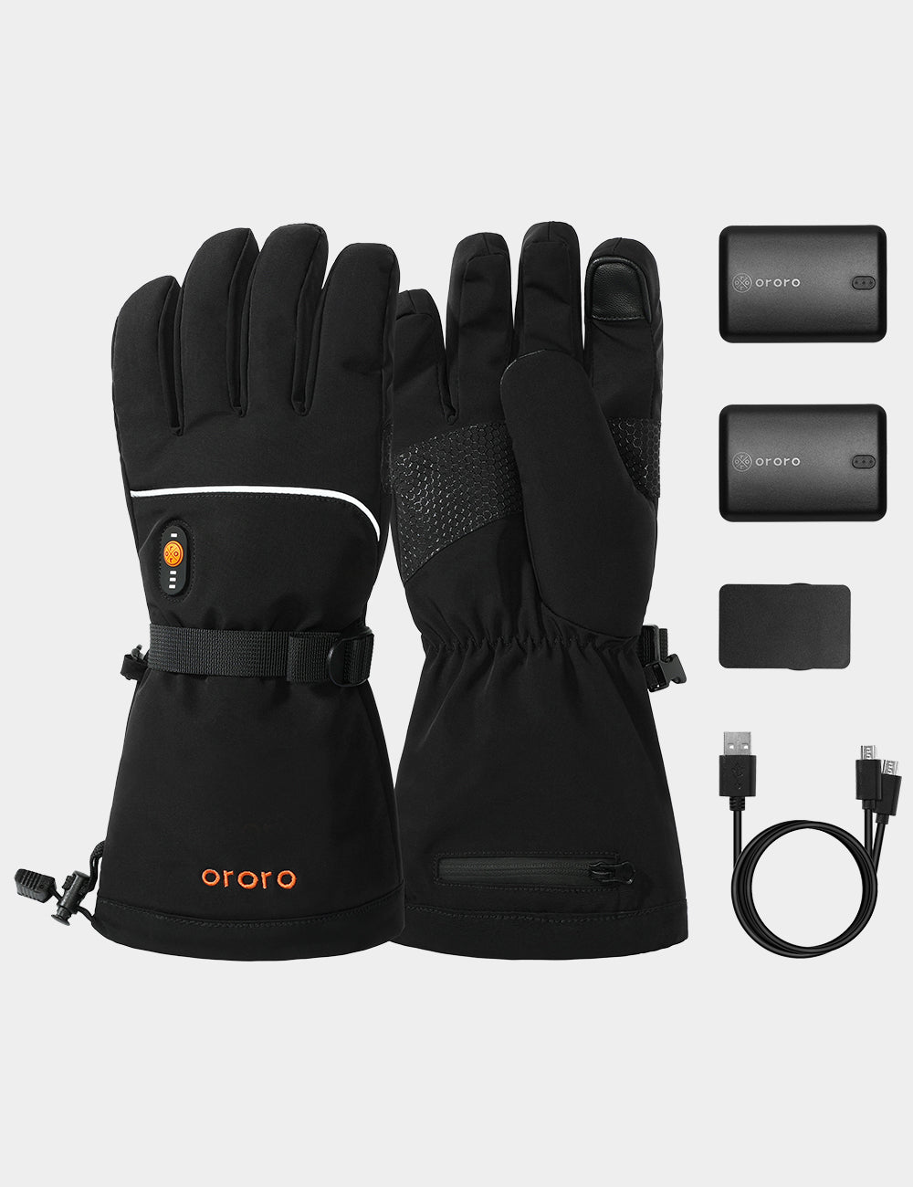 Unisex Heated Gloves - Black