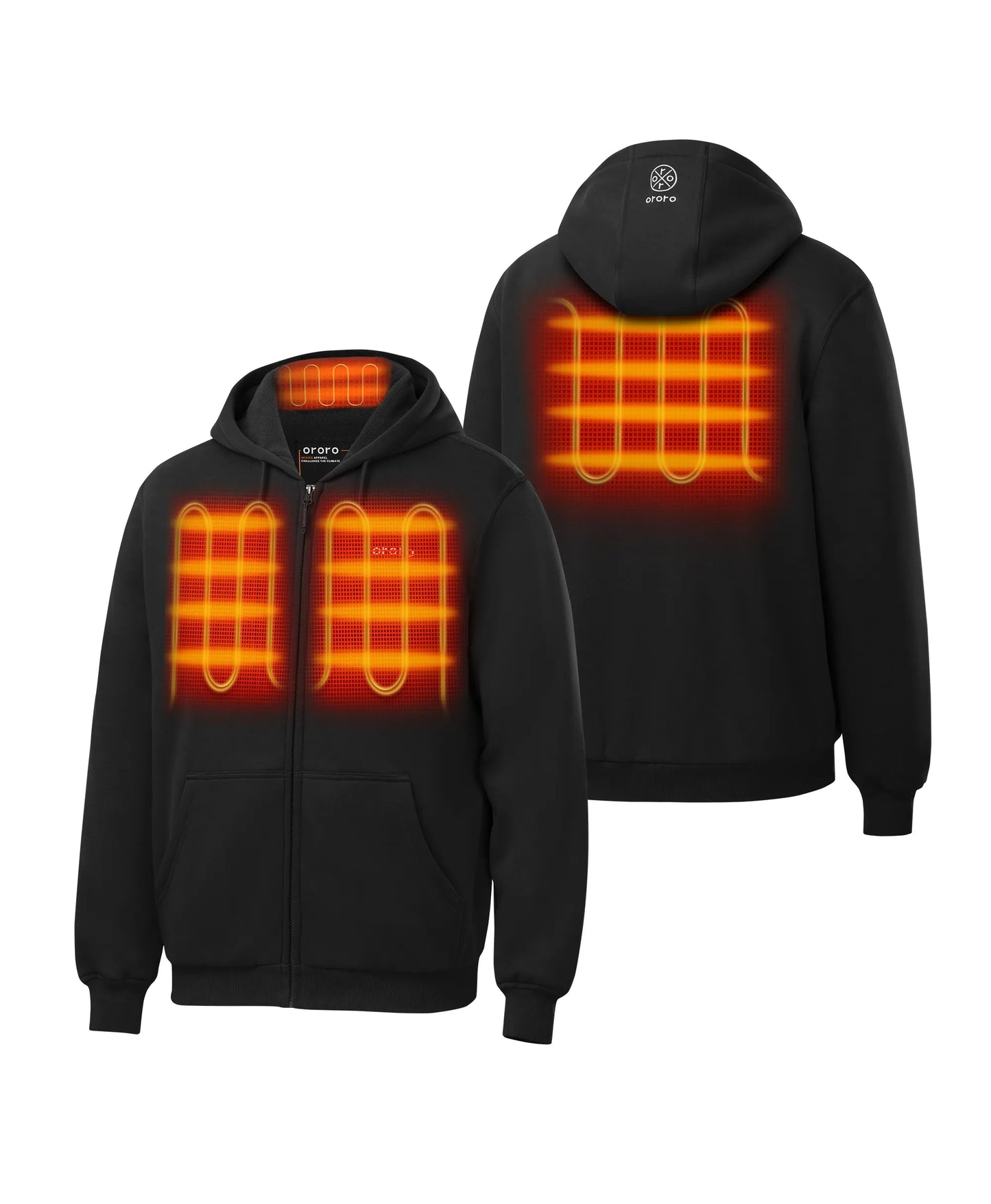 Element Unisex 4-Zonen beheizbare Fleece-Hoodie