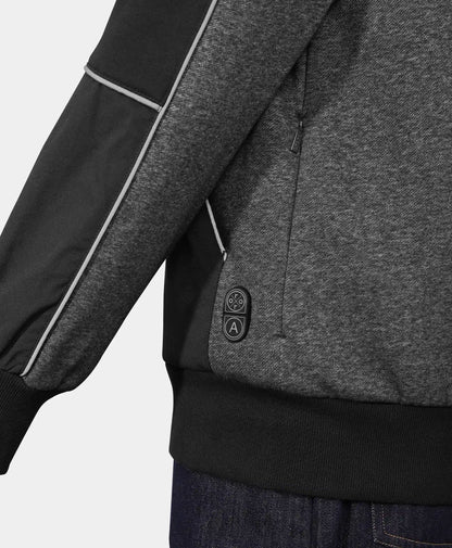Wayne Unisex 5-Zonen beheizter Hoodie mit durchgehendem Reißverschluss