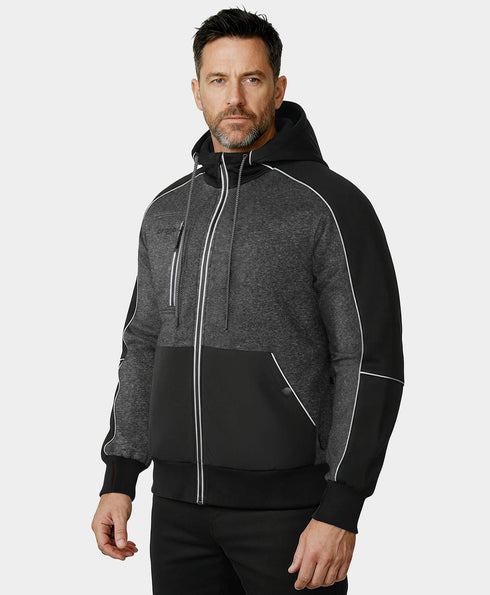 Wayne Unisex 5-Zonen beheizter Hoodie mit durchgehendem Reißverschluss ,view 1