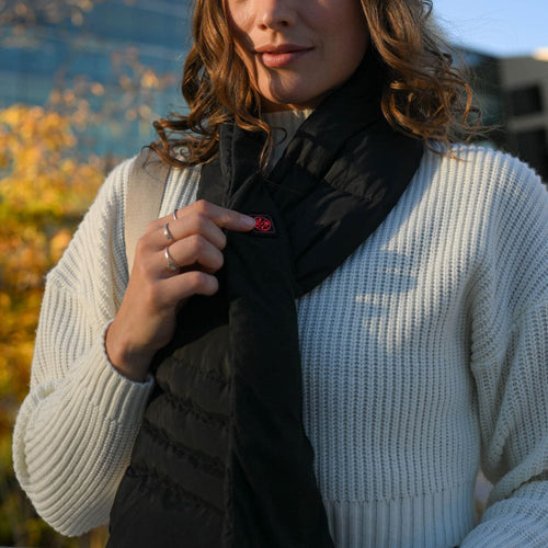 Unisex Heated Puffer Down Scarf (Long)