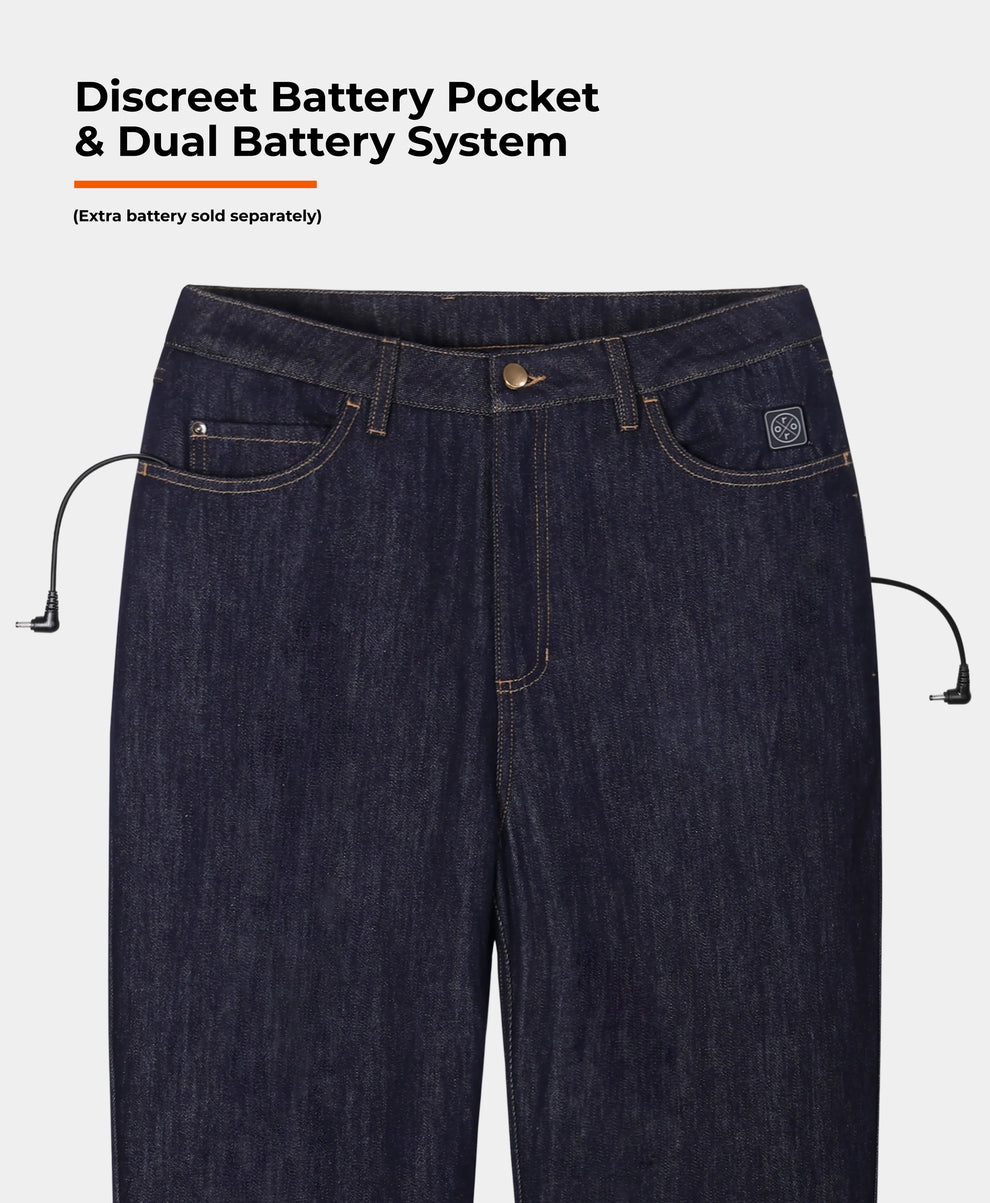 Heatenim Herren beheizte Jeanshose