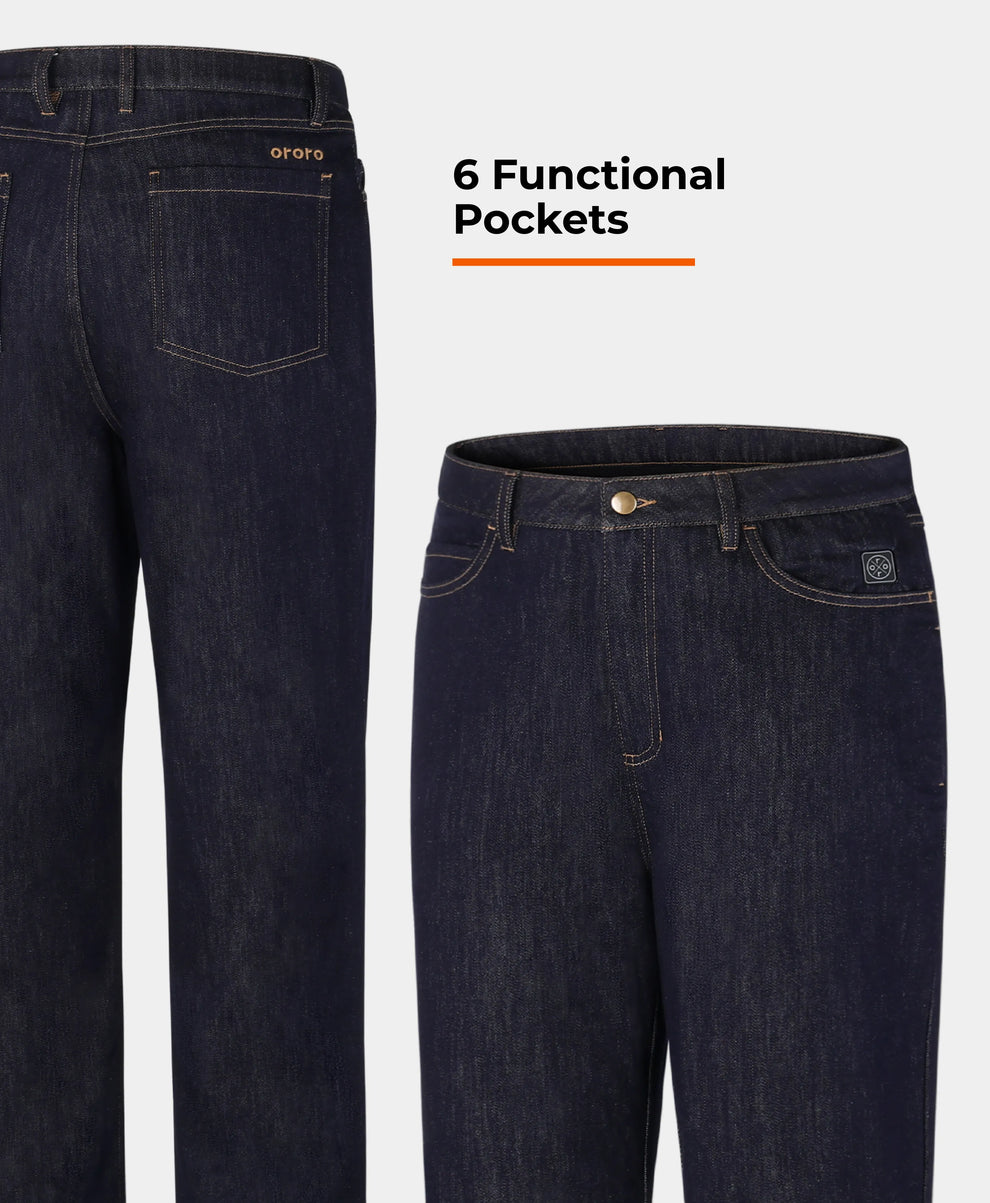 Heatenim Herren beheizte Jeanshose
