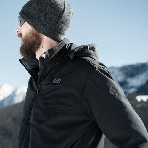 Men's Heated Dual Control Jacket with 5 Heating Zones (Chest Heating)